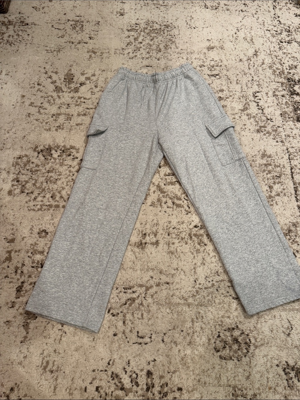 Gray Cargo Sweatpants